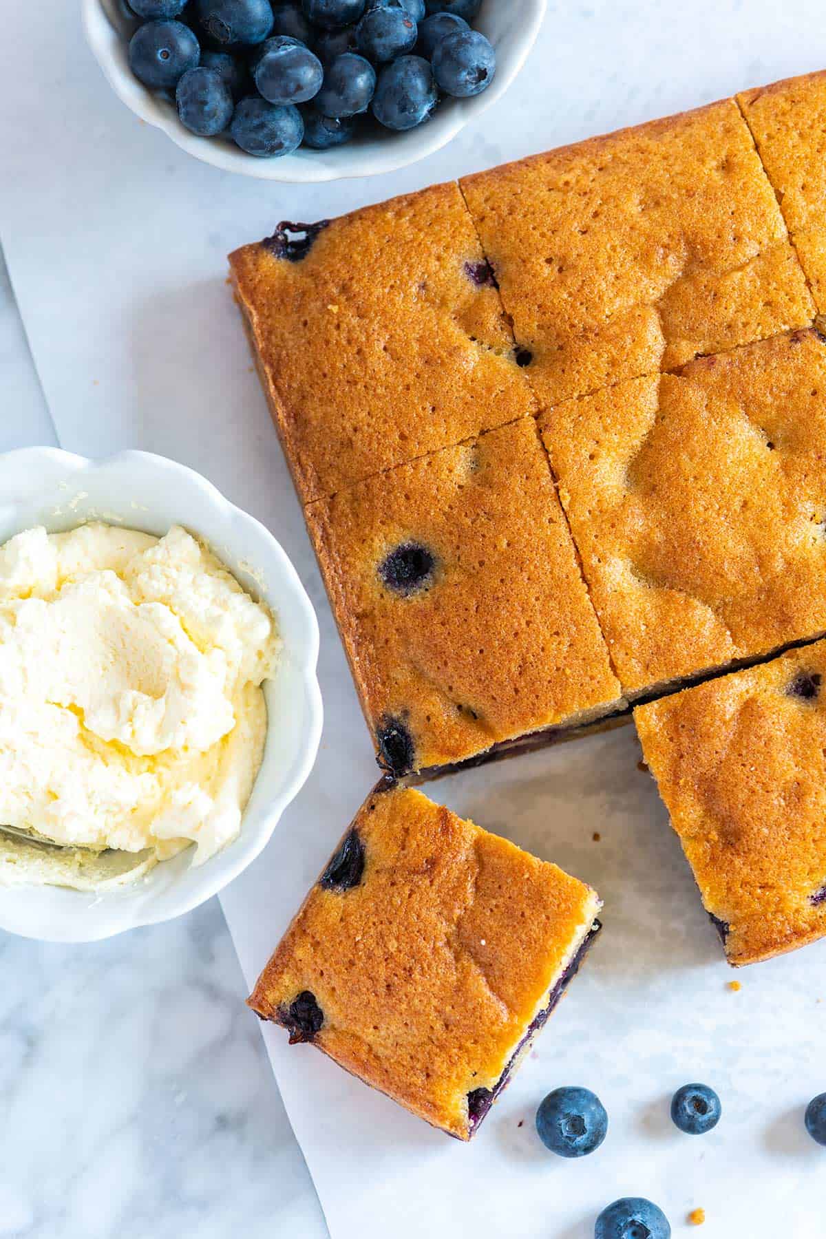 Buttery Lemon Blueberry Cake